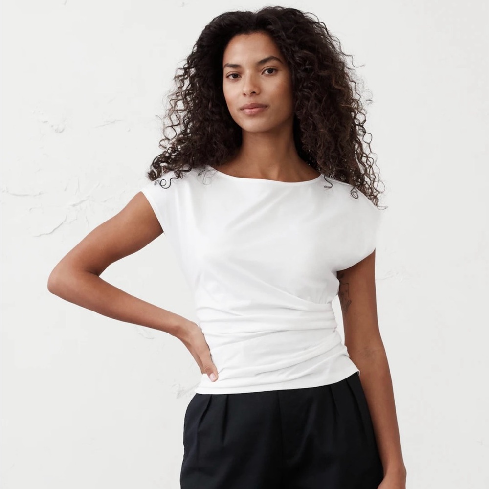 Banana Republic Twist Top - White